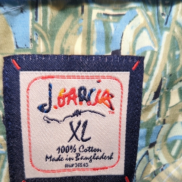 J. Garcia Men's Casual Shirt - Green and Blue Stripes - Picture 6 of 10